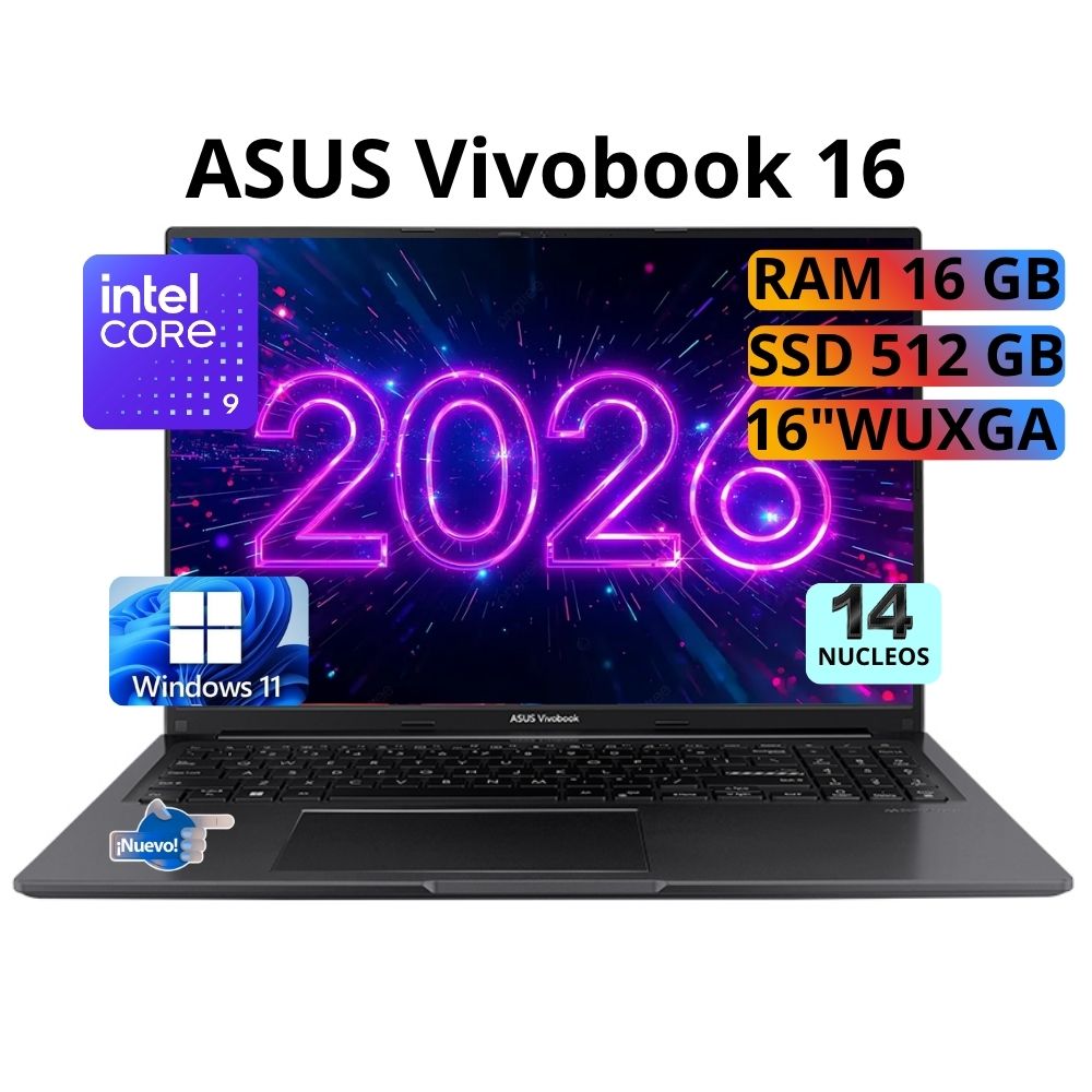 Laptop ASUS VivoBook 16 Intel Core 9 RAM 16GB SSD 512 GB -90NB13W3-M00XJ0