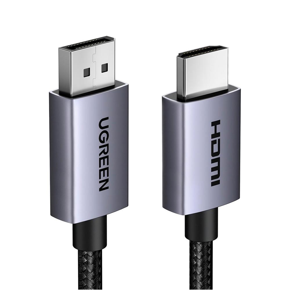 Cable Ugreen DP125 DisplayPort a HDMI 4K UHD 3 mCompatible con PC Laptop  Monitor