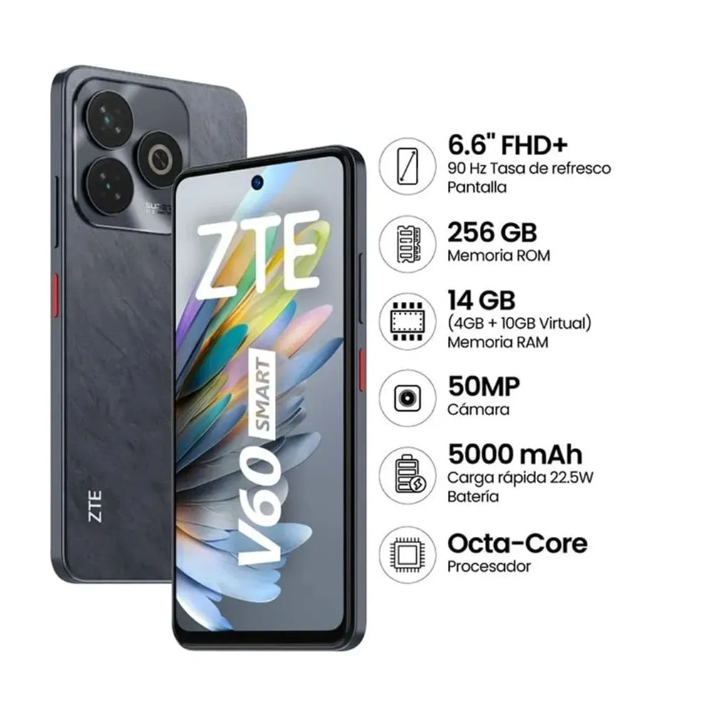 ZTE Blade V60 Smart 256 GB negro 4 GB RAM