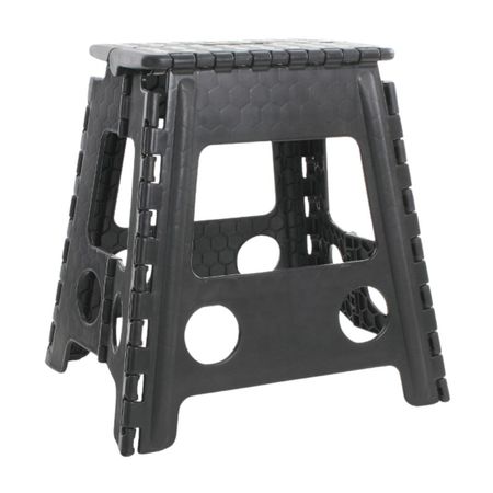 Banco plegable 39cm alto Negro Orange