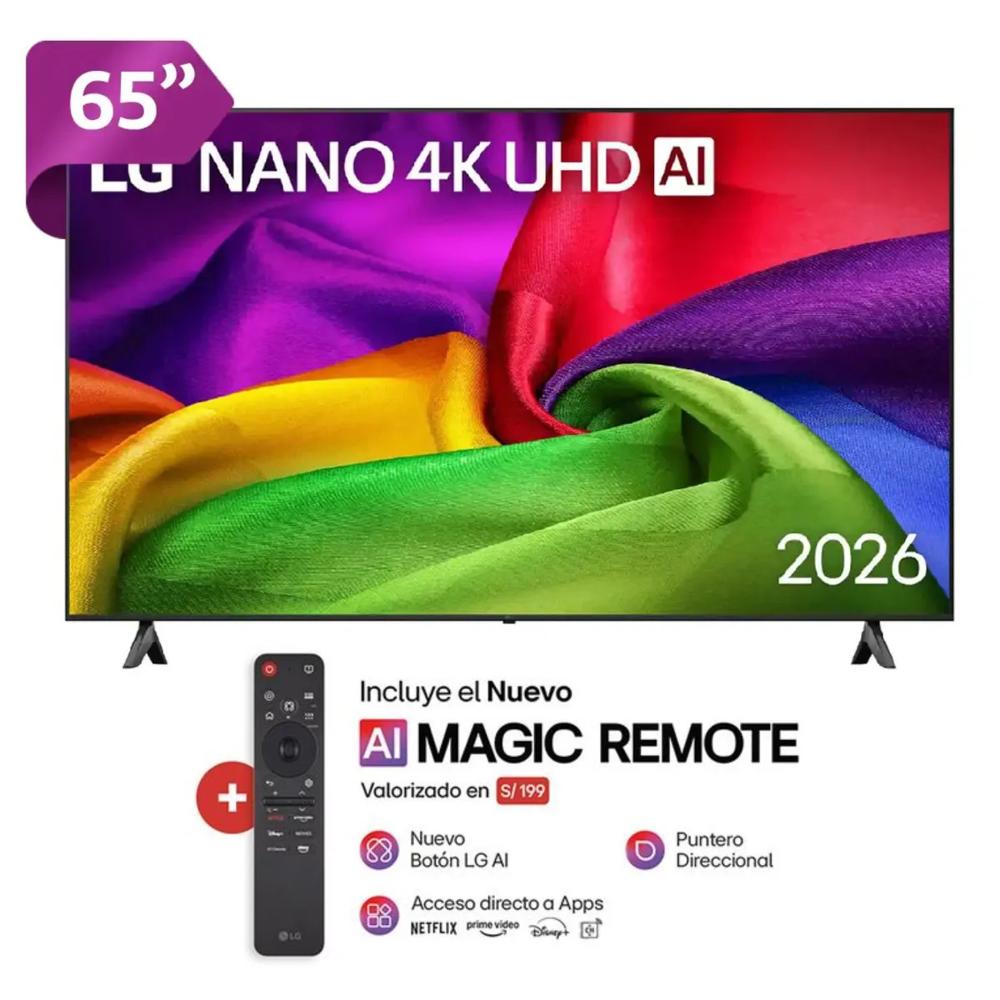 Televisor Smart TV 65 4K UHD Black LG 65NU800BPSB