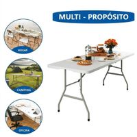 Mesa Plegable Portátil Tipo Maletín Multiproposito 180cm COD Z-180C.