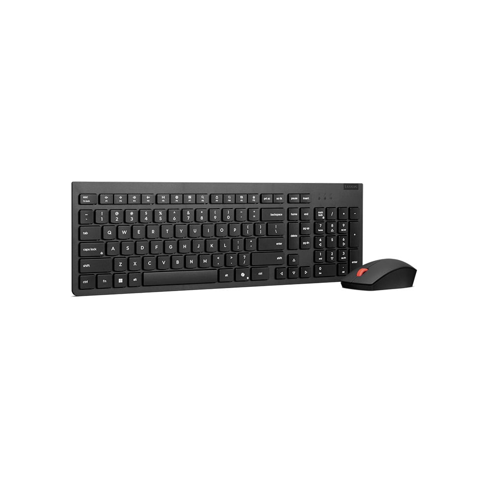 Kit Teclado Mouse inalámbricos Lenovo Essential Combo Gen2 Negro Español LA 171