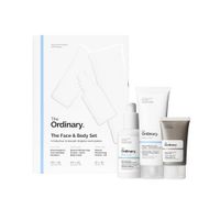 THE ORDINARY SET ROSTRO Y CUERPO NIACINAMIDA 5% ACIDO HIALURONICO 3PZS