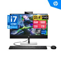 TODO EN UNO HP ProOne 440 G9 Intel Core i7 12700T 4.60 GHz 23.8 FHD 16GB DDR4 1TB W11