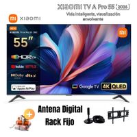 Televisor Smart TV XIAOMI A PRO 55'' QLED UHD 4K L55MB-APPH GoogleTV 2026 - Ant - Rack Fijo