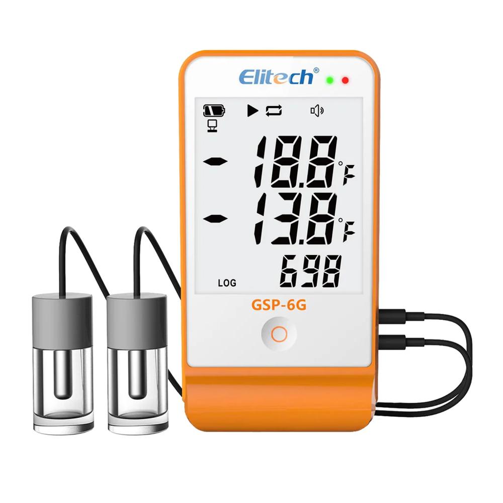 Termohigrometro Data Logger Elitech GSP-6G refrigeradora de vacunas