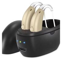 AURICULAR  AUDIFONO AMPLIFICADOR SORDO SORDERA CON CAJA DE CARGA