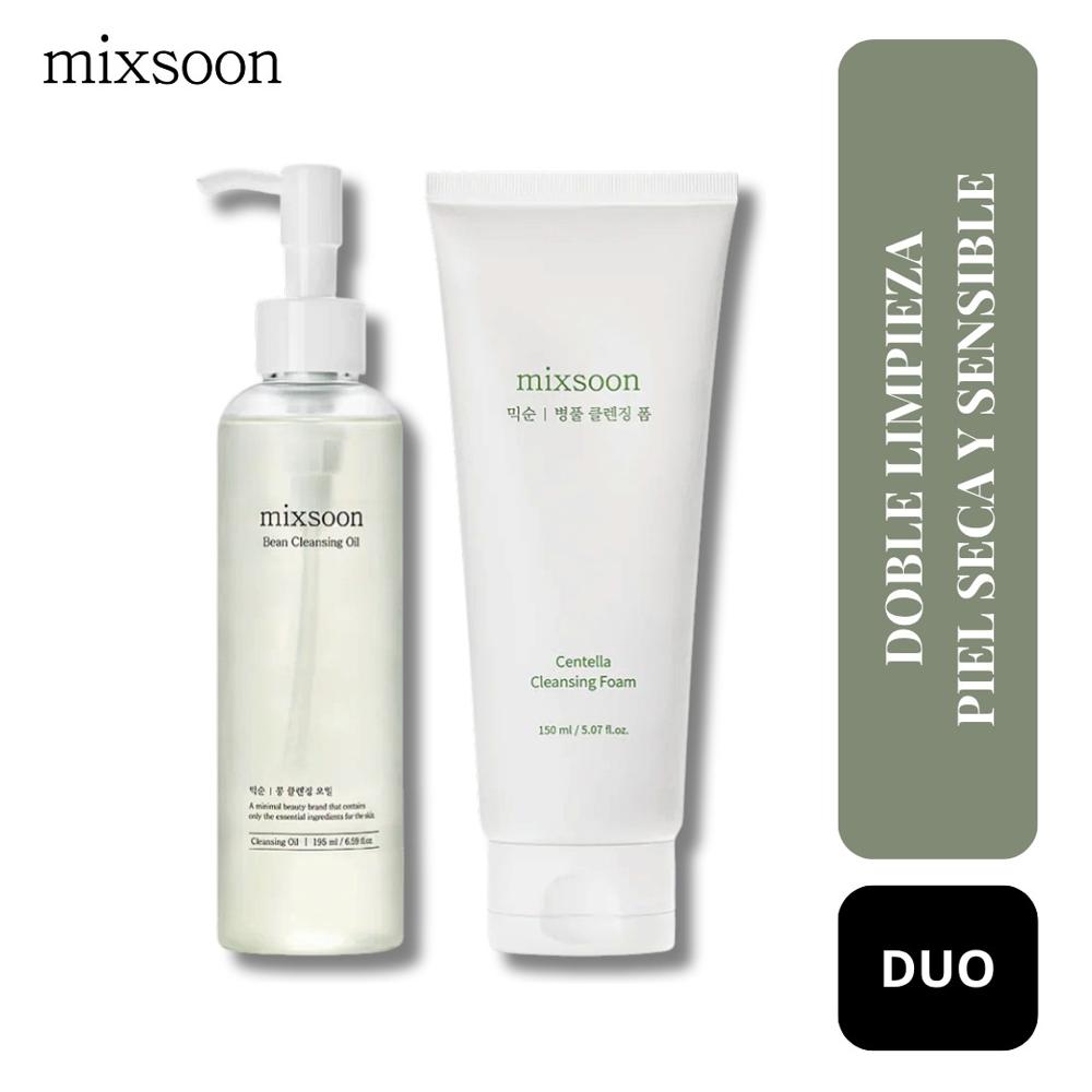 Set Doble Limpieza Facial Piel Seca y Sensible - Double Cleansing Set