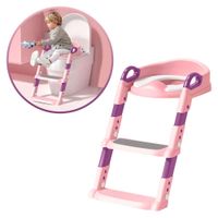 Escalera de Baño para Entrenamiento Infantil BD106 Rosado 80RS10