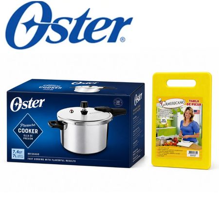 Promo Olla Presion Oster Brissago 7 Lt  Tabla de Picar