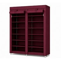 Organizador Zapatero 7 Niveles Doble Puerta Multifuncional Hogar Gran Capacidad Dormitorio A7390