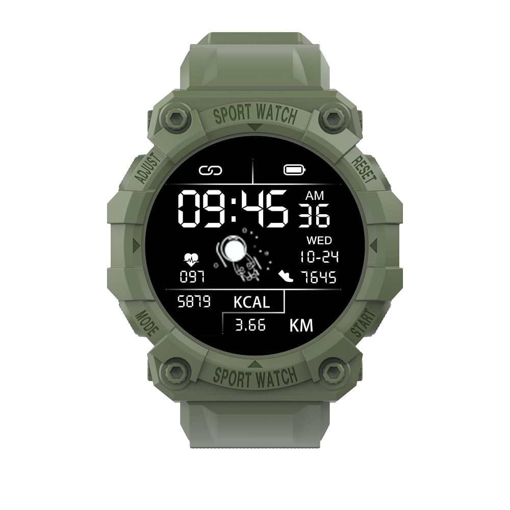 Reloj Smartwatch Deportivo Fd68 Android iPhone Color Verde