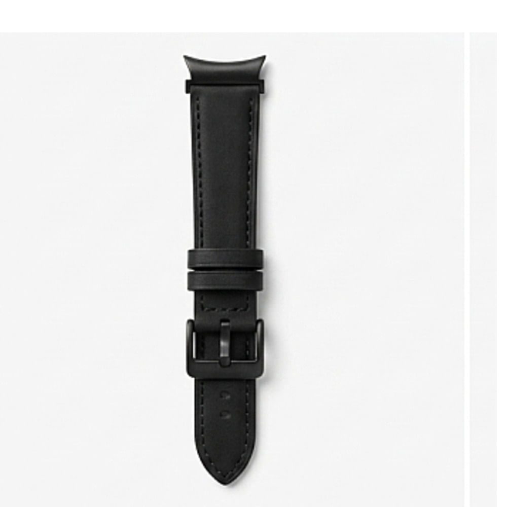 Correa de cuero compatible con Samsung Galaxy Watch 4 - 40mm  NEGRO
