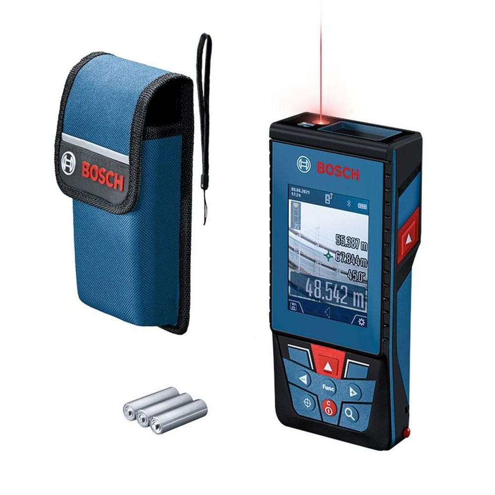 Medidor Distancia Láser Bosch Glm 100-25 C Azul Marino