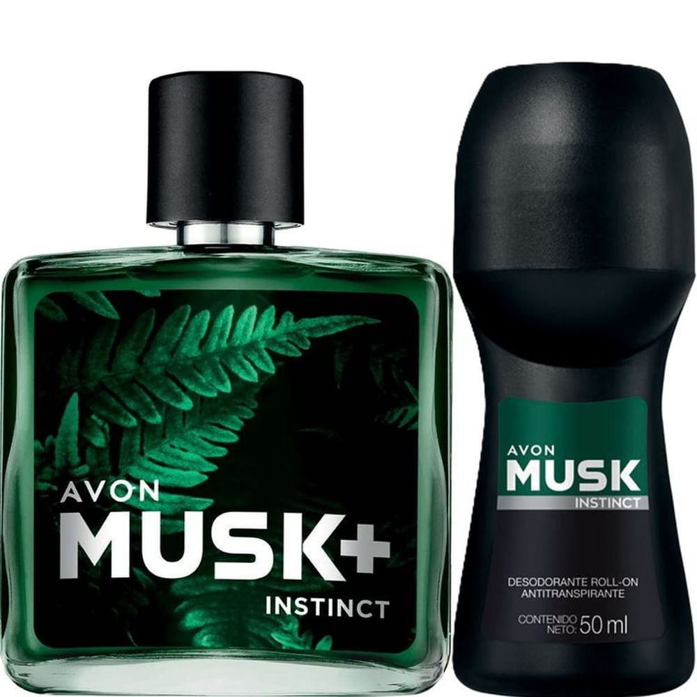 Musk instinct avon aroma masculino x2