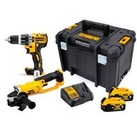 Kit taladro percutor + esmeril angular 4-12 20v dewalt DCK209P2T-B2