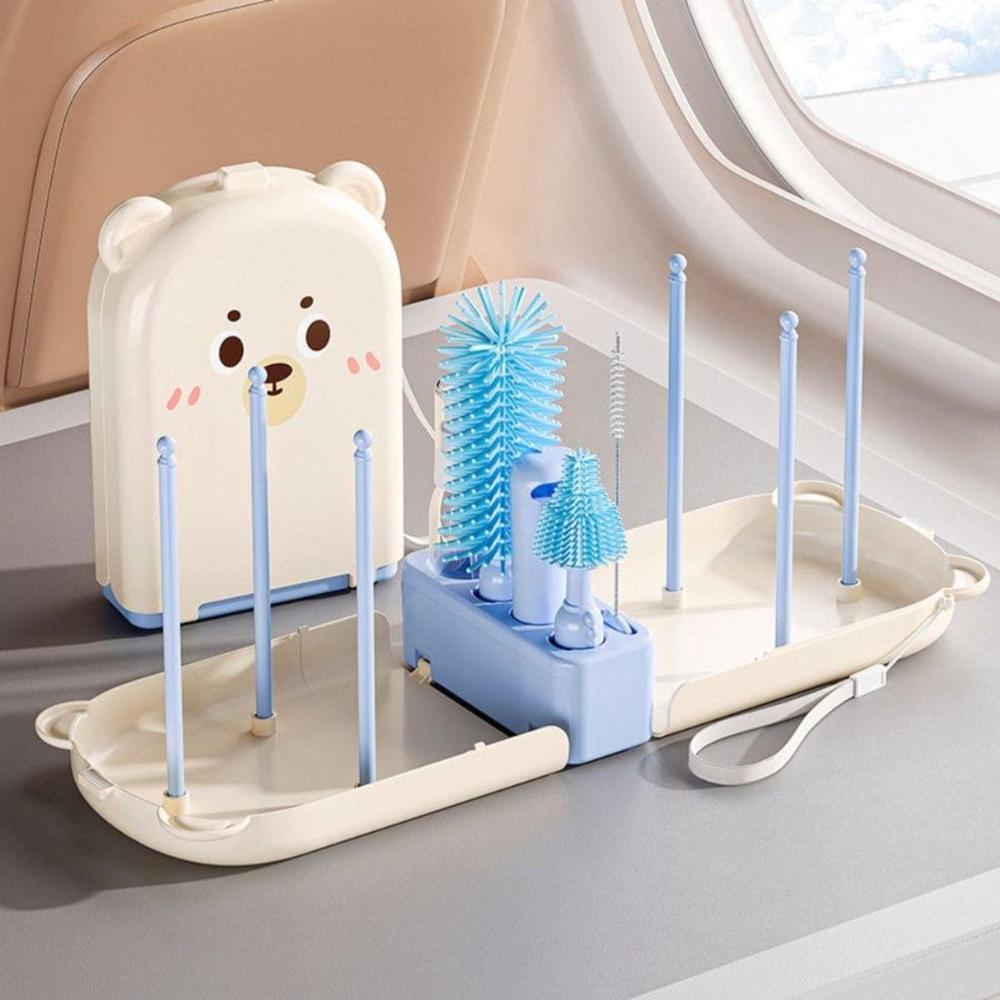 Set de Cepillos Para Biberón Portátil Nubi Celeste 98CL10