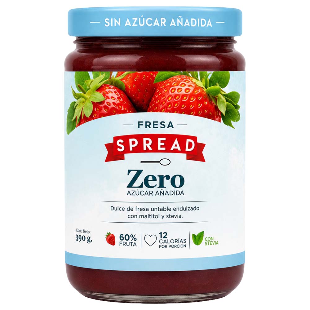 Mermelada de Fresa SPREAD sin Azúcar Añadida Frasco 390g