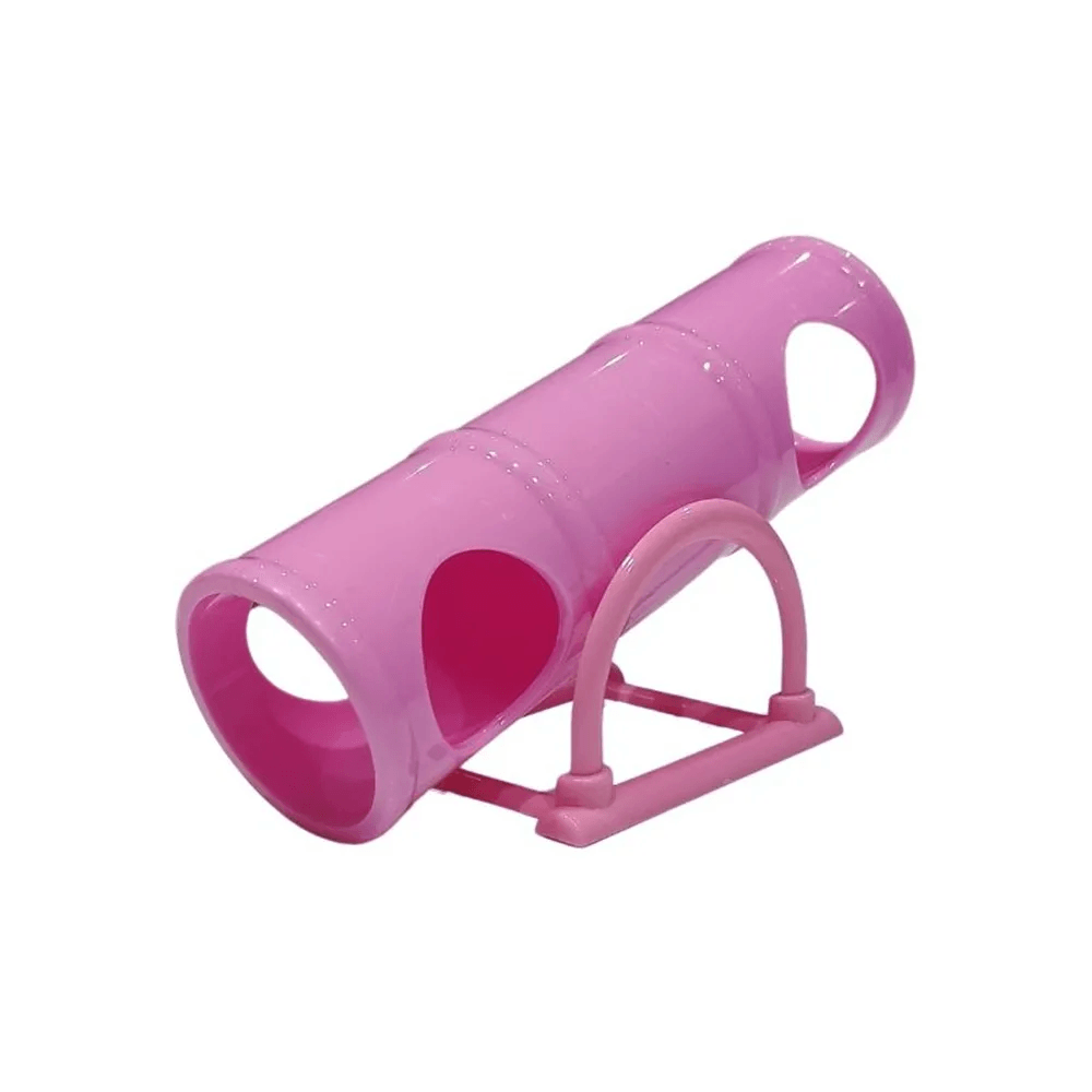 Juguete Sube Y Baja De Plástico Para Hámsters Carno Color Rosado