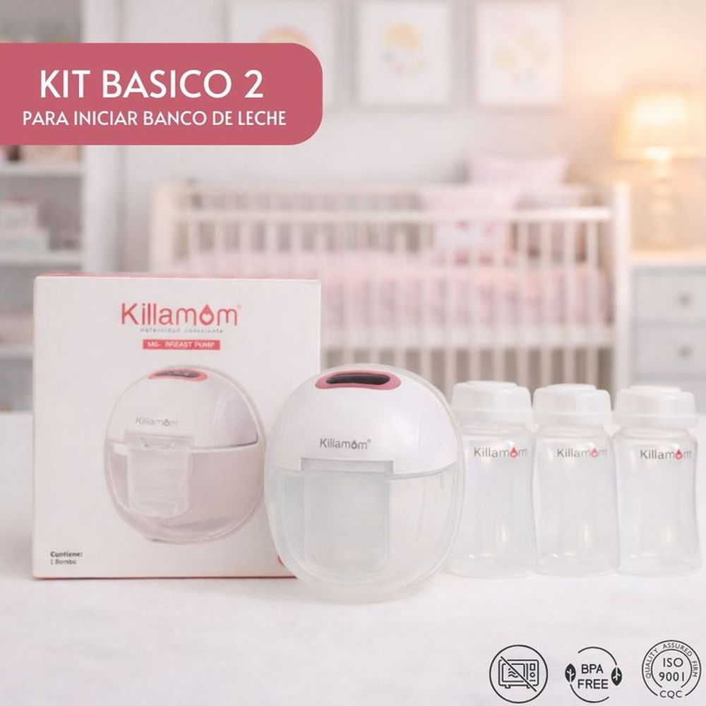 EXTRACTOR DE LECHE K6/ M6 + 3 FRASCOS DE POLIPROPILENO Blanco