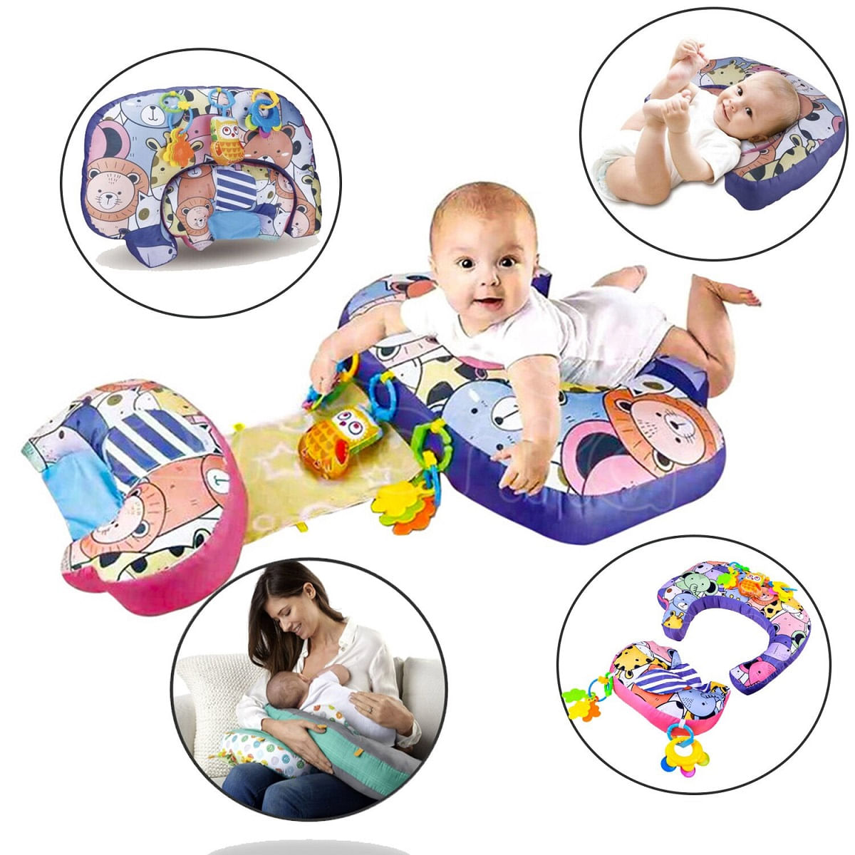 Almohada Multifunción 5 en 1 de Lactancia Niña 028-29