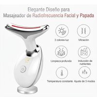 Masajeador de Radio Frecuencia Led Facial y de Papada Antiarrugas Antimanchas.