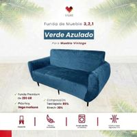 Funda de mueble 3-2-1 - Verde azulado