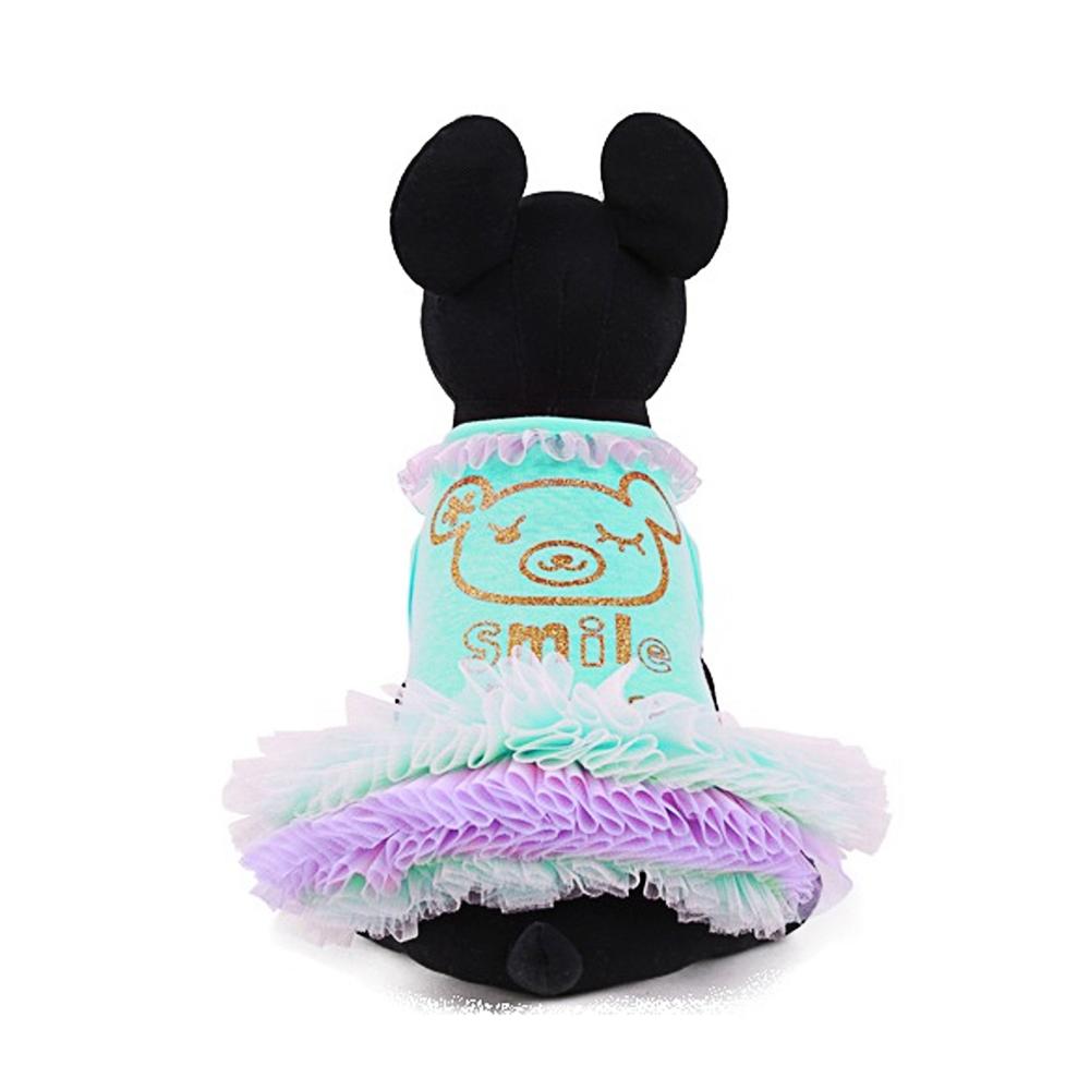 VESTIDO PERRITA PRINCESA VERDE TURQUESA TUTU ROPA MASCOTA PERRO O GATO CUMPLEAÑOS - TALLA XS