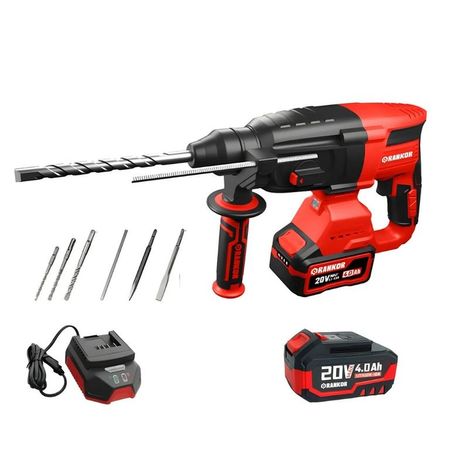 Rotomartillo Inalámbrico Sds-plus 20v Rankor 3.2 J Brushless RLHD20001 Rojo Oscuro