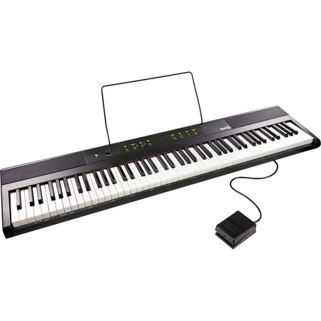 RockJam Piano Digital DP88-V de 88 Teclas con Pedal de Sostenido, Sensibilidad al Toque, M