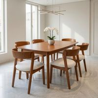 Juego de Comedor Arezzo 6 Sillas en Madera Tornillo TU MESITA