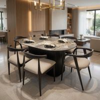 Juego de Comedor Ónix 6 Sillas de Madera TU MESITA