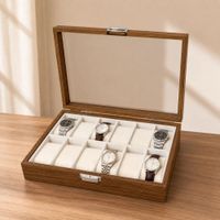 Porta Relojes de 12 Divisiones con Tapa Transparente K770  8037002