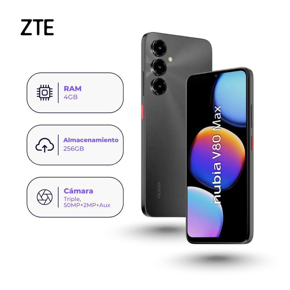 ZTE Nubia V80 Max 256GB 4GB Ram Negro