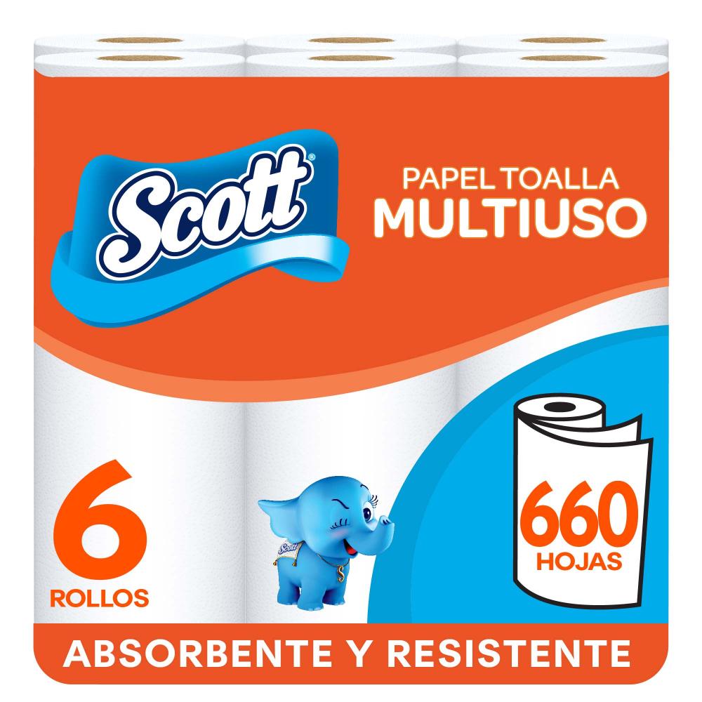 Papel Toalla SCOTT Multiuso Paquete 6un