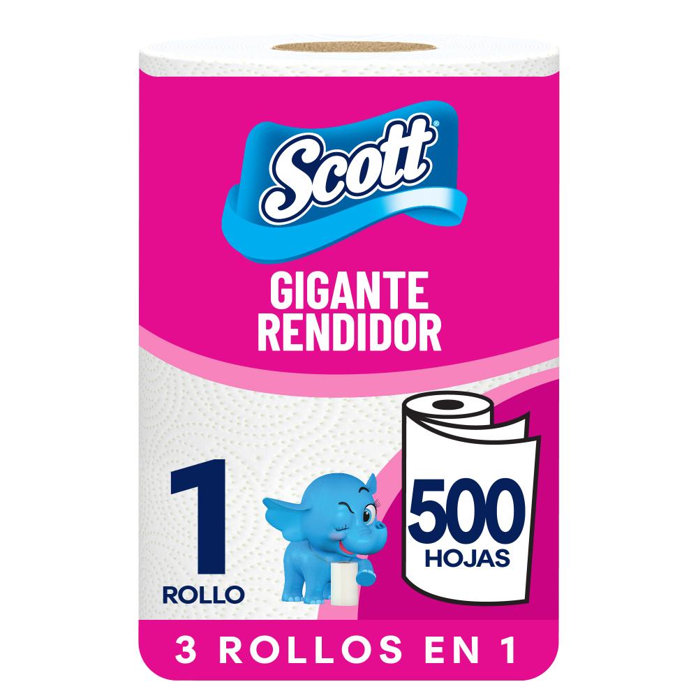 Papel Toalla SCOTT Gigante Rendidor 500 hojas 70Mts Paquete 1un