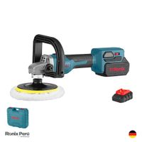 Pulidora Inalámbrica 6pulgadas de 1200W 20V 4Ah Brushless RONIX 8652