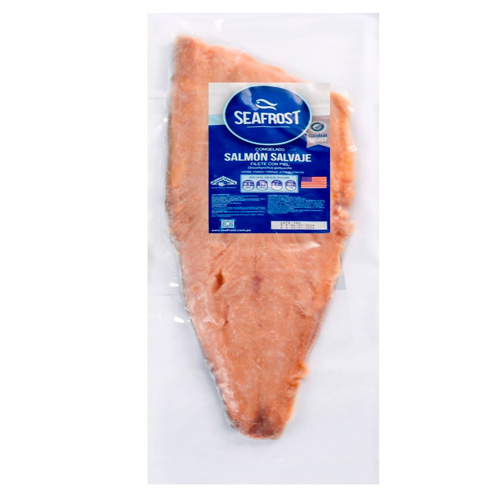 Filete de Salmón Salvaje SEAFROST con Piel x kg