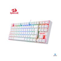 TECLADO REDRAGON KUMARA RGB K552 BLANCO ROJO