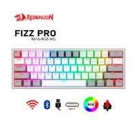 Teclado Gamer Redragon Fizz Pro Inalámbrico K616 White Gray