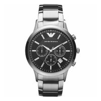 Reloj Emporio Armani Ar2434 Black and Silver Genuino para Caballero