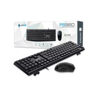 KIT ANTRYX PRECISION TECLADO MOUSE PS960 USB NEGRO