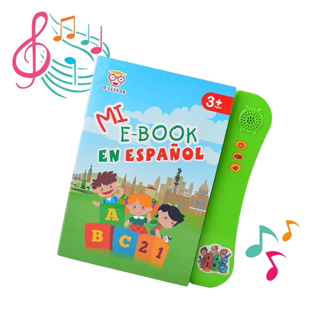 Lindo Libro Didactico Interactivo en Español Mi E-book