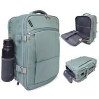Mochila Viajera Kengar Modelo Trendy - Verde Agua