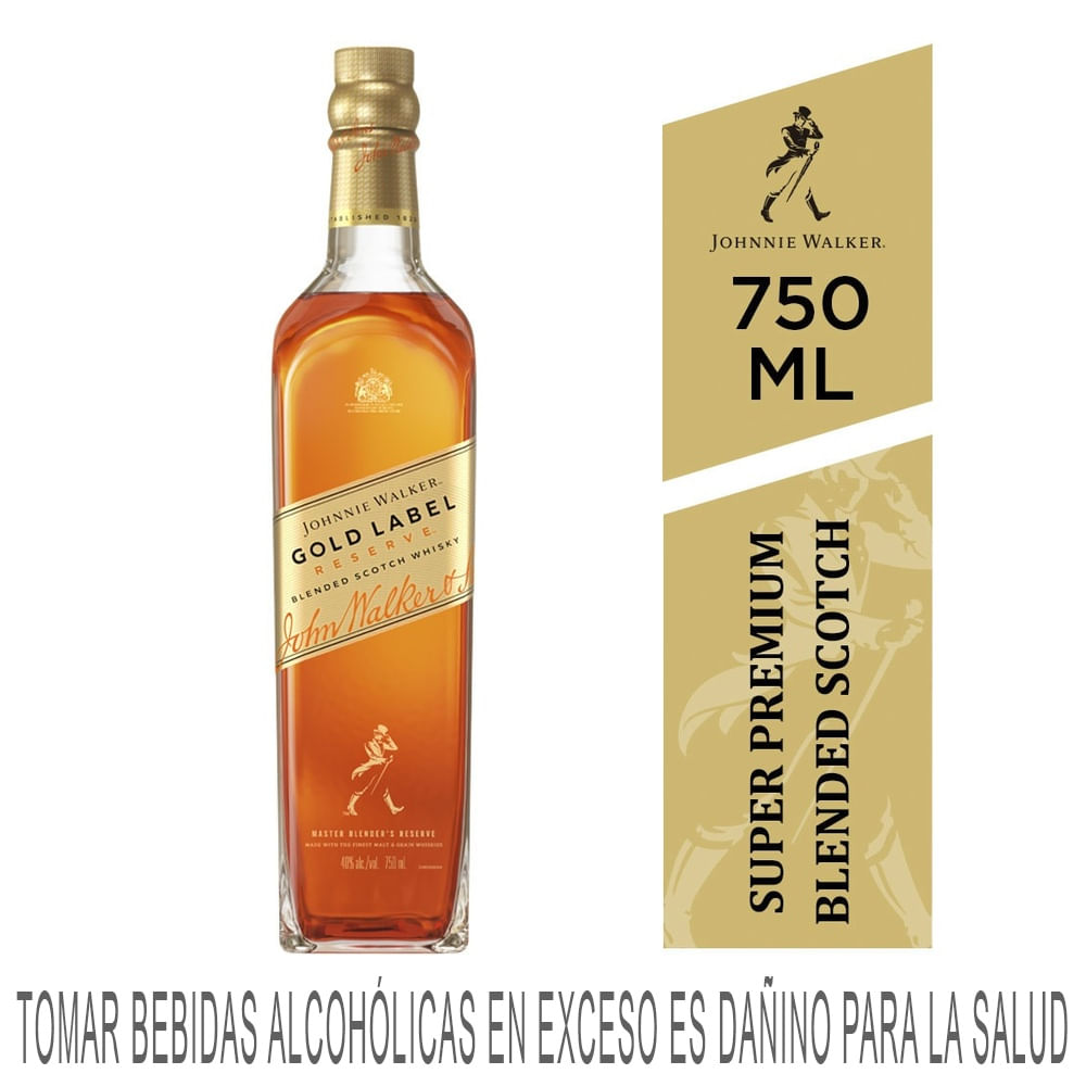 Whisky JOHNNIE WALKER Gold Label Reserve Botella 750ml