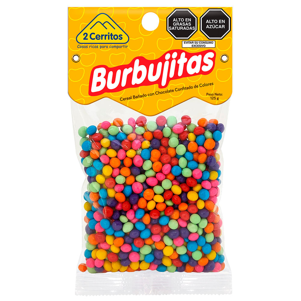Confitado de Colores DOS CERRITOS Burbujitas Bolsa 125g