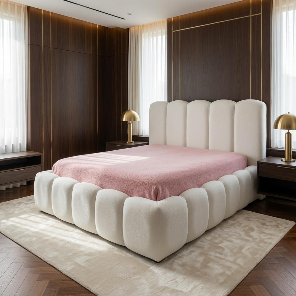 Cama Box Amira King Natural Tarima + Cabecera TU MESITA