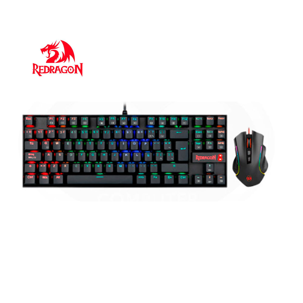 KIT TECLADO MECANICO GAMER 2 EN 1KUMARA y  GRIFFIN REDRAGON K552RGB