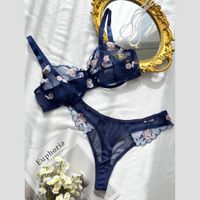 Set de Lencería azul para mujer - NAVI
